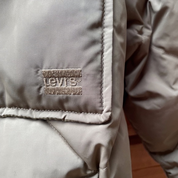 Levis diamond quilt women small down puffer coat - Picture 14 of 15